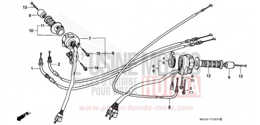 COMMUTATEUR/CABLE CBR1000FV de 1997